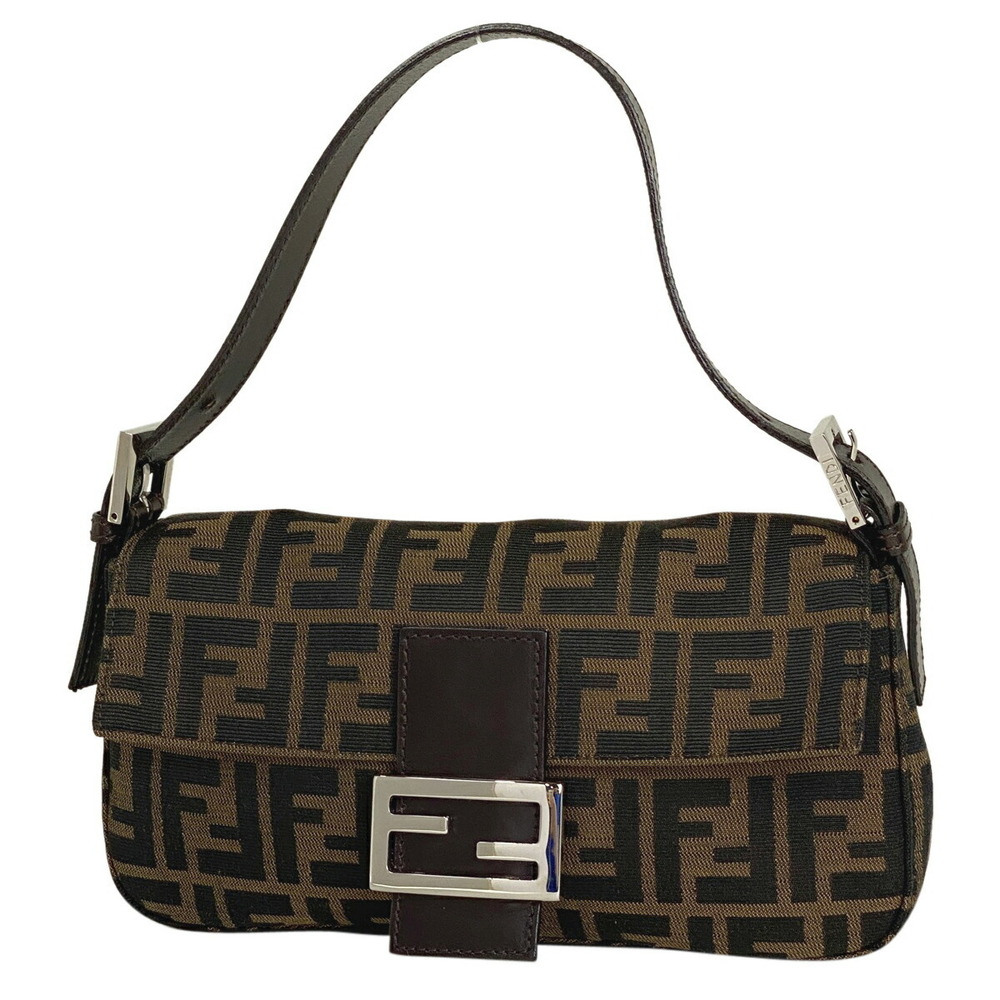 Fendi Zucca Mamma Bucket handbag shoulder bag canvas brown